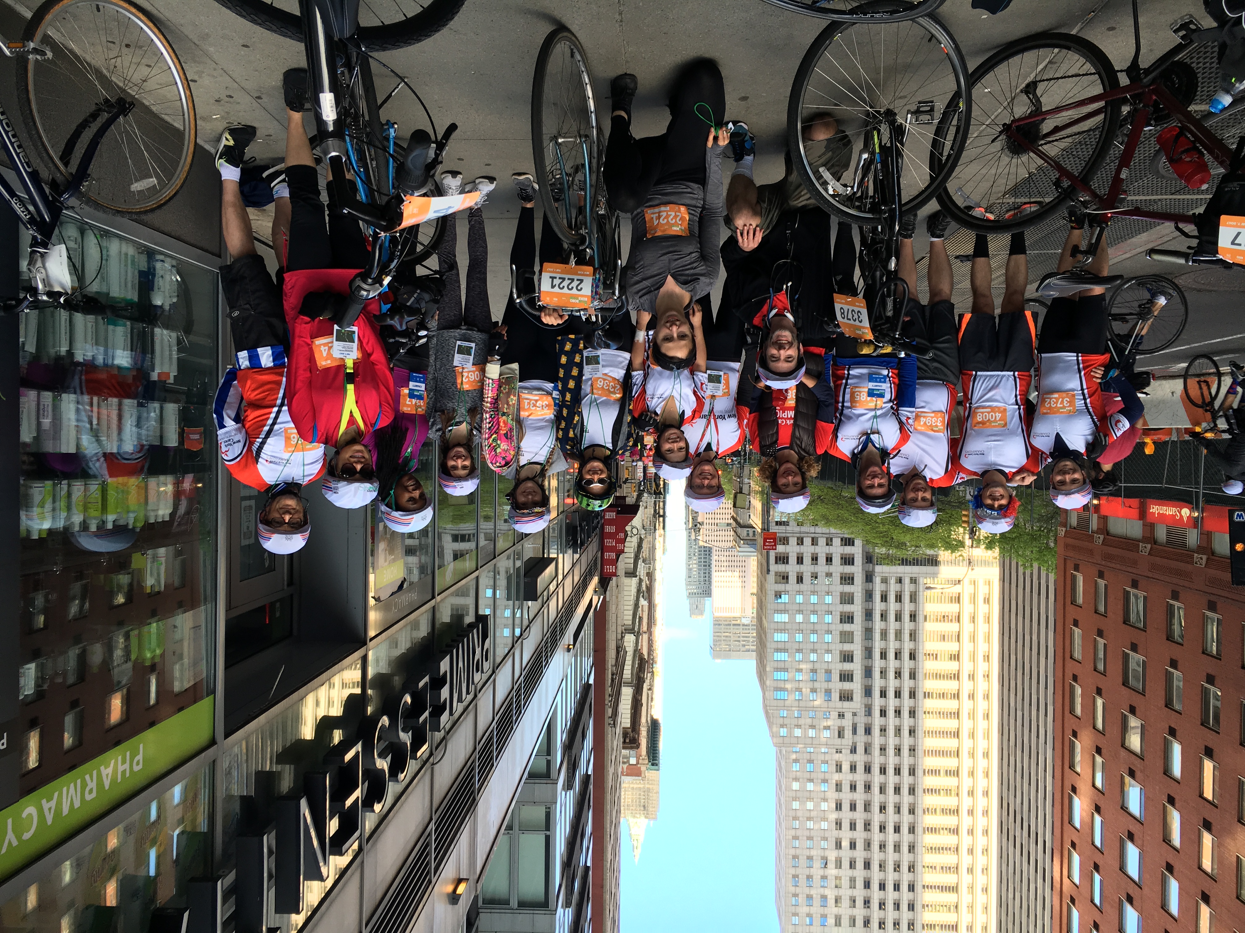 Group of Cares Champions before Bike Tour