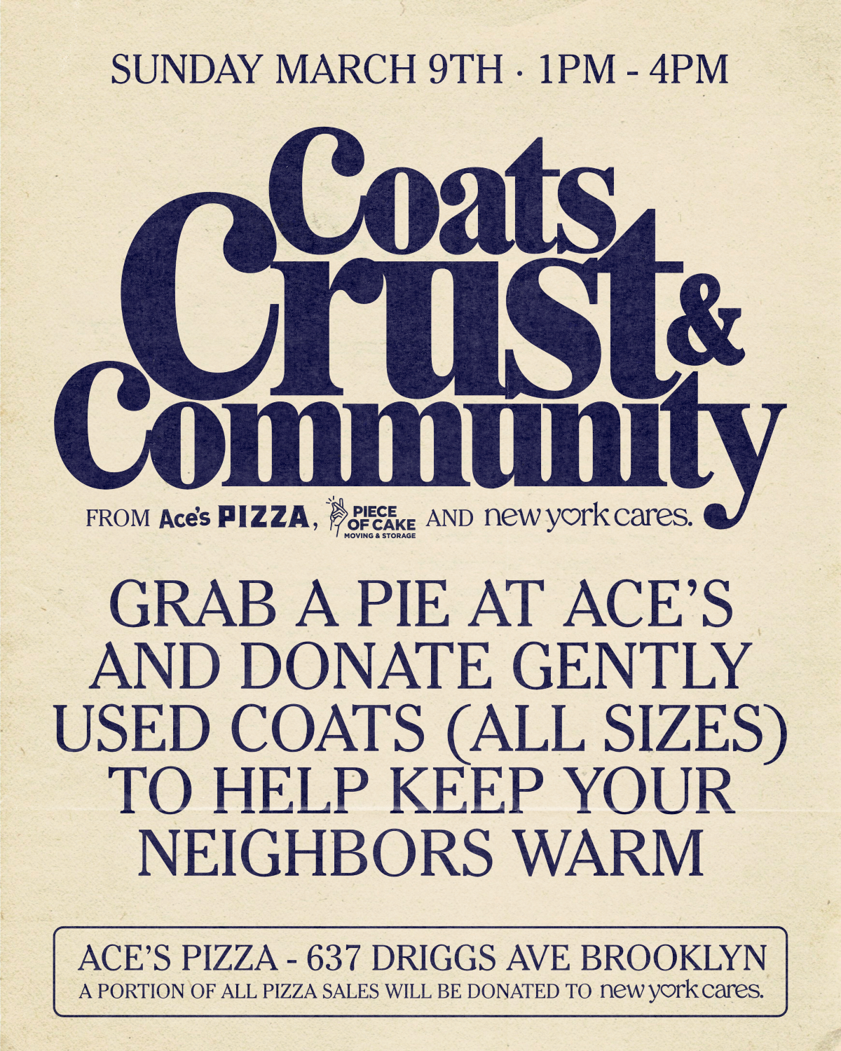 Aces Pizza Coat Flyer 2